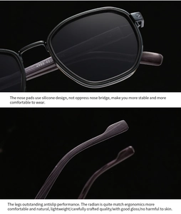 Close-up of sleek metal frame sunglasses with textured temples and silicone nose pads