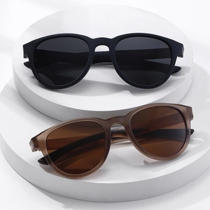 Polarized Sunglasses Retro Round PC Frame UV400 Protection Anti Glare Outdoor Cycling Driving Fashion Eyewear Men Women