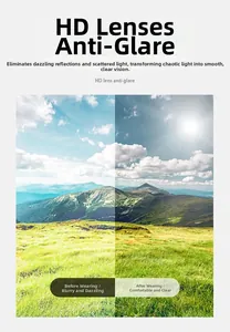 Detailed comparison of HD polarized lenses filtering glare and enhancing outdoor clarity