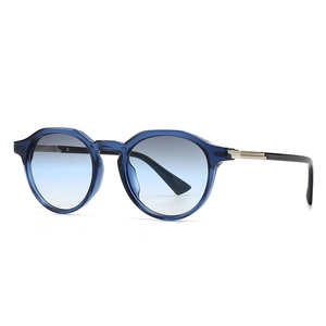 Occhiali Da Sole Rotondi Montatura PC Lenti AC Protezione UV400 Vintage Retro Unisex Occhiali Da Esterno Cerniere Metallo
