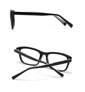 Detail view of black full-frame sunglasses showing side temple design and back hinge