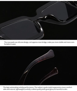 Detail of comfortable silicone nose pads and ergonomic non-slip temples on computer glasses