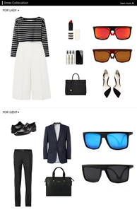 Tenue à la mode avec lunettes de soleil polarisées carrées pour hommes et femmes