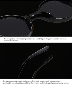 Détail des plaquettes de nez en silicone et des branches de lunettes ergonomiques