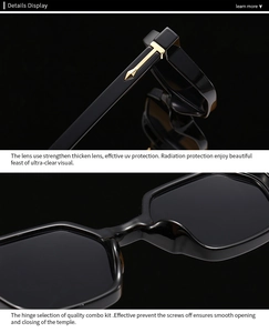 Detail of high-quality combo kit hinges and gold T-shaped decor on black rectangle frames