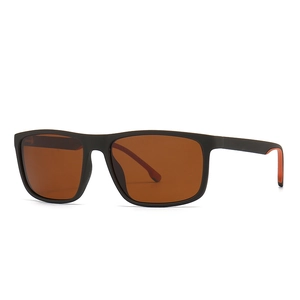 Square Polarized Sunglasses Retro PC Frame UV400 Protection Modern Outdoor Driving Fashion Eyewear For Men And Women