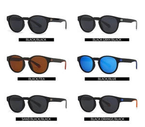 Classic polarized square sunglasses collection featuring various lens colors and matte frames