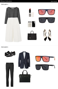 Fashionable dress collocation featuring polarized square sunglasses for men and women