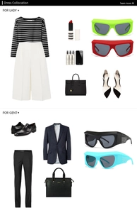 Flat lay of oversized cycling sunglasses paired with fashion apparel and accessories