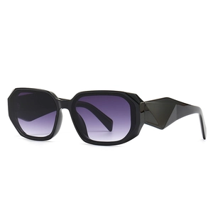 Retro Square Sunglasses Geometric Frame UV400 Protection Modern Narrow Eyewear Fashion Street Photography For Women Men