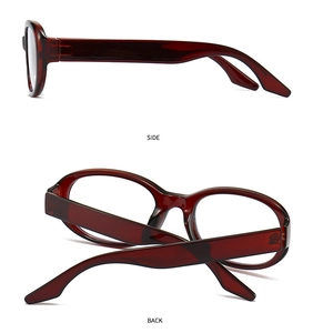 Side and back view detail of retro tortoiseshell round frame sunglasses for women