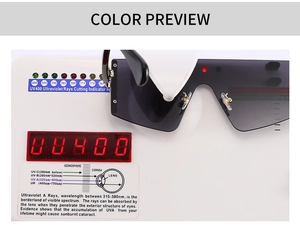 UV400-Schutztest für Retro-Oversize-Sonnenbrillen zeigt Anti-Ultraviolett-Technologie