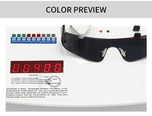 UV400-Test zeigt professionellen UV-Schutz für schwarze Flat-Top-Sonnenbrillen