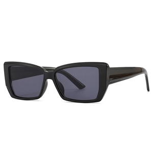 Vintage Rectangle Cat Eye Sunglasses UV400 Protection PC Frame Retro Fashion Eyewear For Women Outdoor Street Style