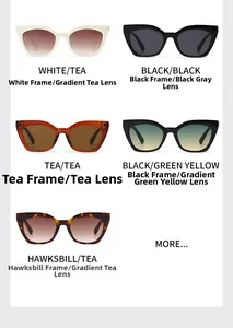 Plusieurs options de couleurs pour lunettes de soleil vintage avec montures œil-de-chat