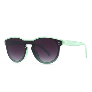 Fashion Oversized Cat Eye Sunglasses For Men Women UV400 Protection PC Frame With Rivets Gradient Lens Mercury Mirror Sun Glasses