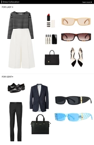 Fashion mood board featuring square sunglasses paired with stylish outfits and accessories