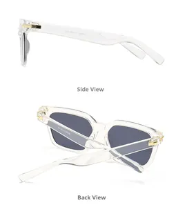 Détails de lunettes papillon montrant la charnière métallique et le design du cadre
