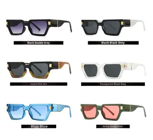 Detailed collection of square butterfly sunglasses with thick frames and textured temples