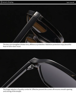 Close-up of anti-blue light hexagonal frames with UV protection and reinforced hinges