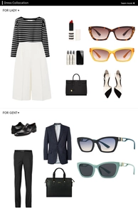 Flat lay of cat-eye sunglasses paired with elegant clothing and fashion accessories
