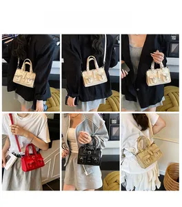 Chic multi-color handbag showing versatile styling options with front pocket details
