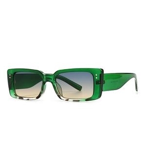 Vintage Rectangle Sunglasses PC Plastic UV400 Protection Retro Rivet Fashion Outdoor Eye Wear For Men Women