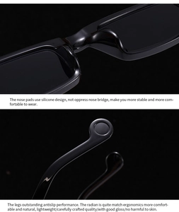 Macro view of ergonomic nose pads and anti-slip temples on modern vintage sunglasses