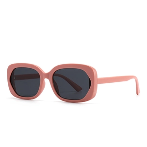 Lunettes De Soleil Ovales Rétro Monture PC Épaisse Moderne Protection UV400 Mode Photographie De Rue Pour Hommes Femmes