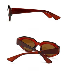 Detailed side and back views of tortoise-shell square sunglasses with metallic inlay accents