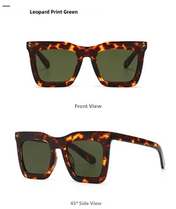 Vue macro de lunettes de soleil vintage léopard avec détails de rivets métalliques