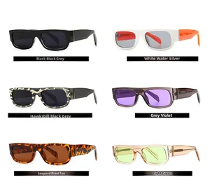 Detailed grid of rectangle sunglasses in black, tortoiseshell, and transparent colors