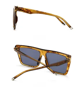 Detail view of tortoiseshell square sunglasses showing model V68337 and frame dimensions