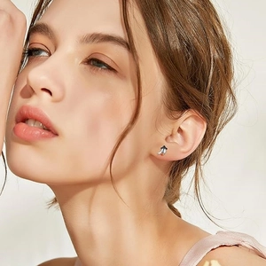 Cute Halloween ghost earrings with black hat and orange details for creative jewelry style
