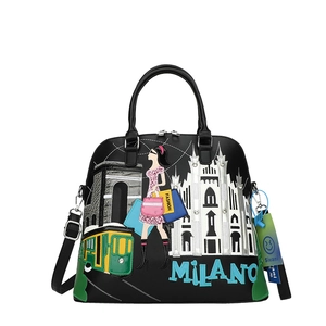 Borsa a mano vintage Milano con ricamo e grande capacità per un look unico da donna