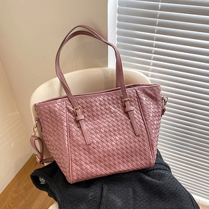 Große Gewebte Tragetasche Für Damen PU Leder Geflochtene Schultertasche Mit Abnehmbarem Gurt Goldene Hardware Elegante Handtasche