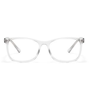 Fashionable clear TR90 magnetic clip-on frames for women with a full-rim transparent design