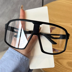 Oversized Square Sports Sunglasses UV400 Protection Windproof Cycling Eyewear Plastic Frame Outdoor Unisex Fashion