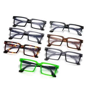 Lunettes oversize élégantes à monture épaisse en plusieurs couleurs léopard et dégradé