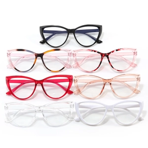 Stylish cat-eye anti-blue light glasses frames for women available in seven assorted colors