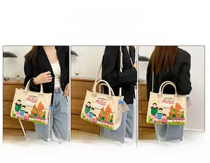 Detailed view of the Mexican style tote bag showing handheld, shoulder and crossbody options
