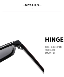 Détail des charnières robustes sur lunettes de soleil de sport noires pour ouverture fluide
