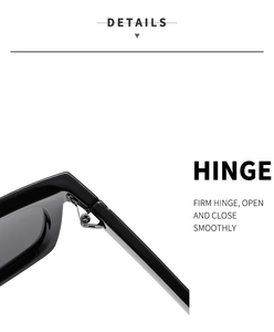 Detail of durable silver metal hinge on black outdoor sports polarized sunglasses