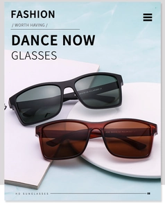 Detail of polarized lenses with specific 58-19-134 sizing specs on sporty sunglasses