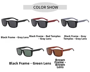 Outdoor cycling sunglasses for men showing various colors with carbon fiber texture