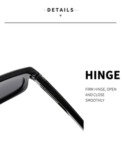 Détail macro des charnières robustes sur lunettes de soleil polarisées noires de cyclisme