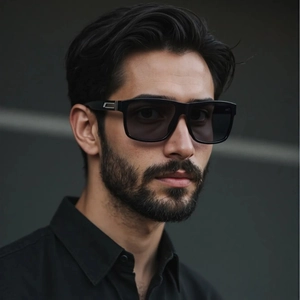 Lunettes De Soleil Polarisées Monture Plastique Verre PC Protection UV Conduite Pêche Sport Carré Mode Unisexe