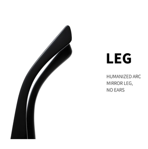 Detail of ergonomic curved temple arm for men's polarized sunglasses with smooth finish