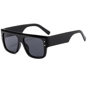 Oversized Square Sunglasses PC Frame UV Protection Flat Top Retro Fashion Eyewear For Women Men Travel Street Style