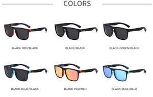 Six different color options of polarized sports sunglasses with high-quality coated lenses